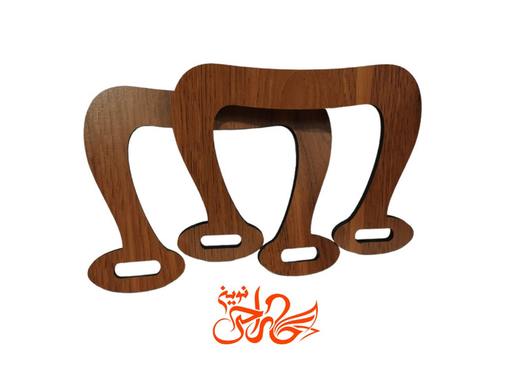 دسته کیف چوبی دو عددی ضخامت ۶ میلیمتر کد 505