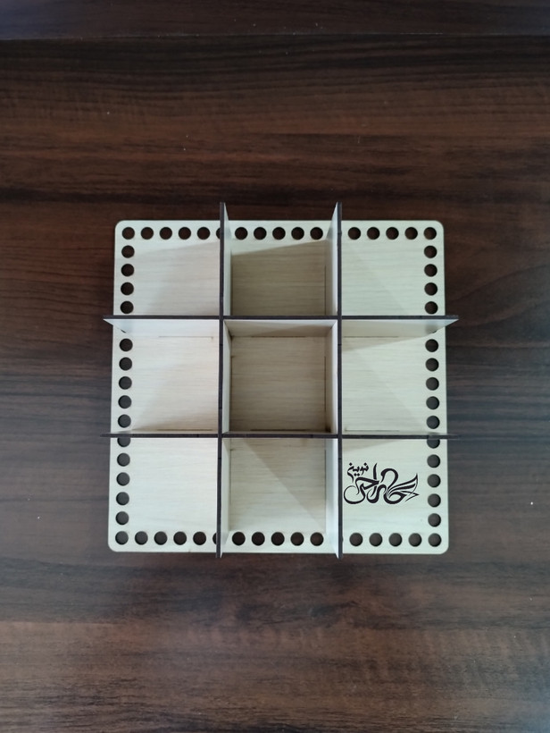 کفی تریکو بافی قفسه دار چوبی مربع سایز 25*25