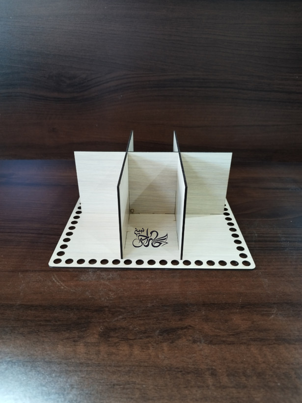 کفی تریکو بافی قفسه دار چوبی 25*25 کد505