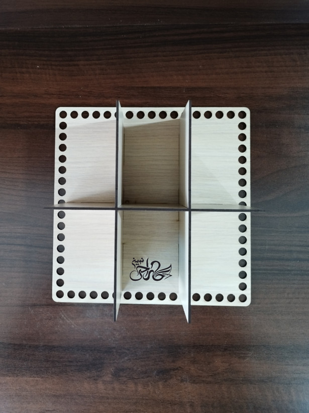 کفی تریکو بافی قفسه دار چوبی 25*25 کد505